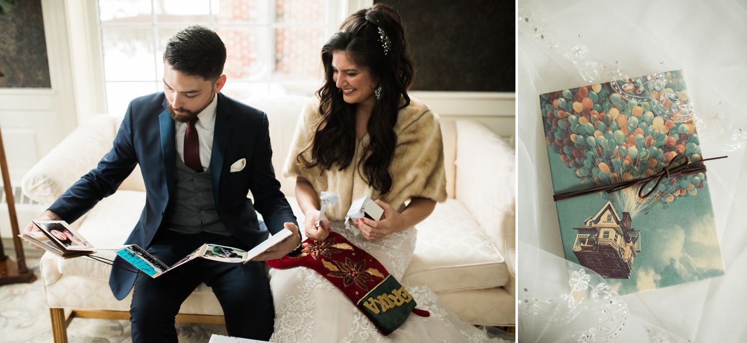 Erika and Mike chose to exchange gifts right after their first look and I thought that was so special. 